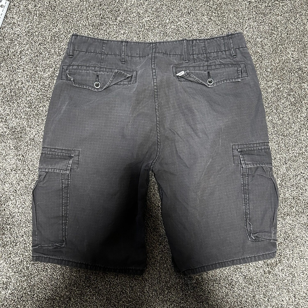 Levi's Cargo Shorts Mens 32 Gray Excellent Ripstop Cotton 6-Pocket Utility - Picture 2 of 4